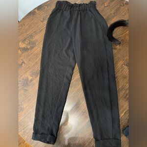 SO Black Elastic Waistband Pants